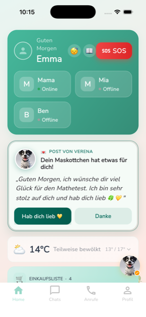 Zapmi Startbildschirm
