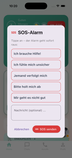 Notruf ausl&ouml;sen